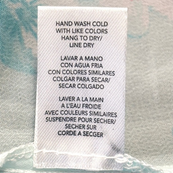 NWT Flora Nikrooz Open Front Robe Kimono Floral Blue Size Small Medium - Picture 6 of 8